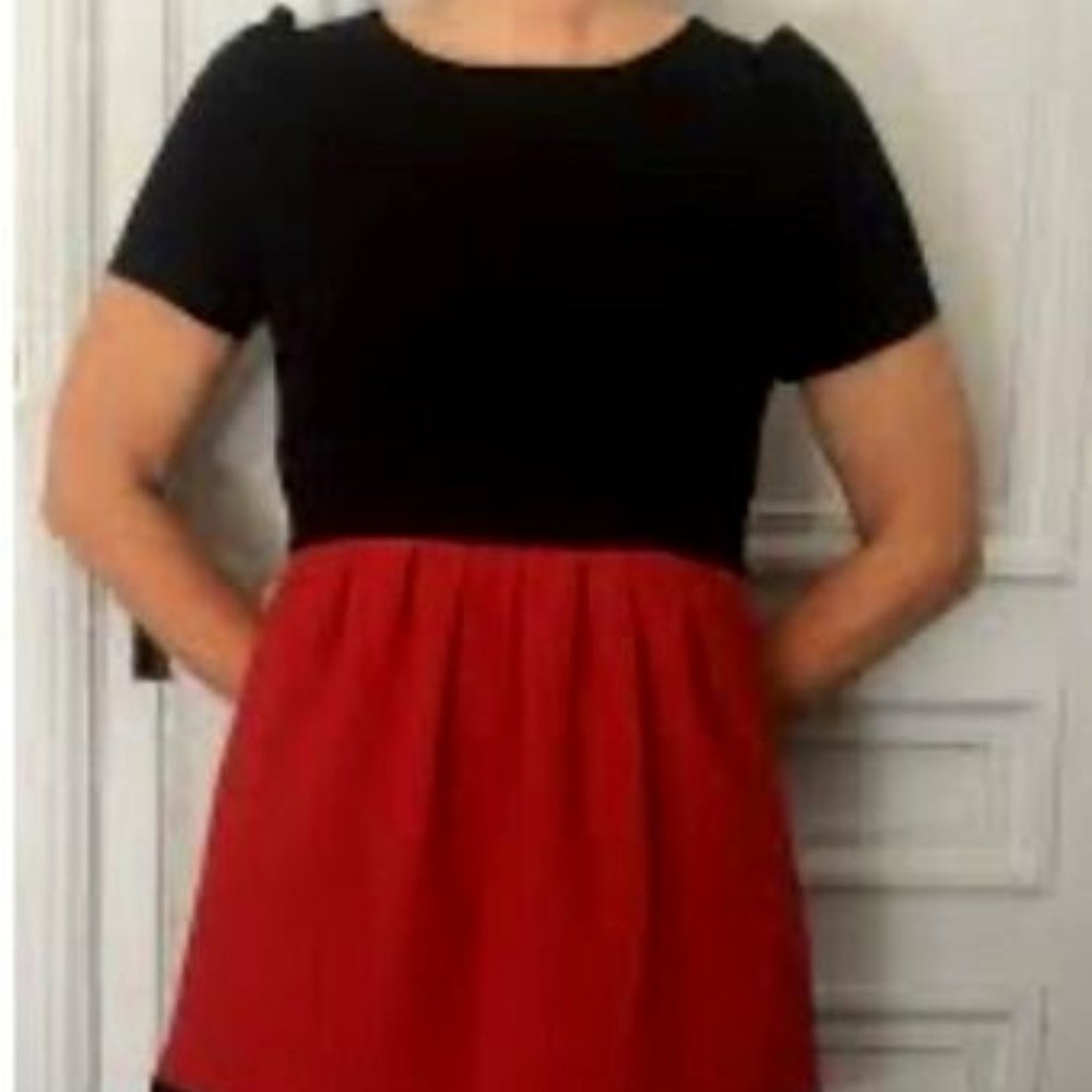 BA&SH ANTILOPE Black and Red Dress Size 2FR